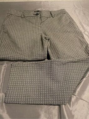 Hilary Radley Black and White Patterned Trousers